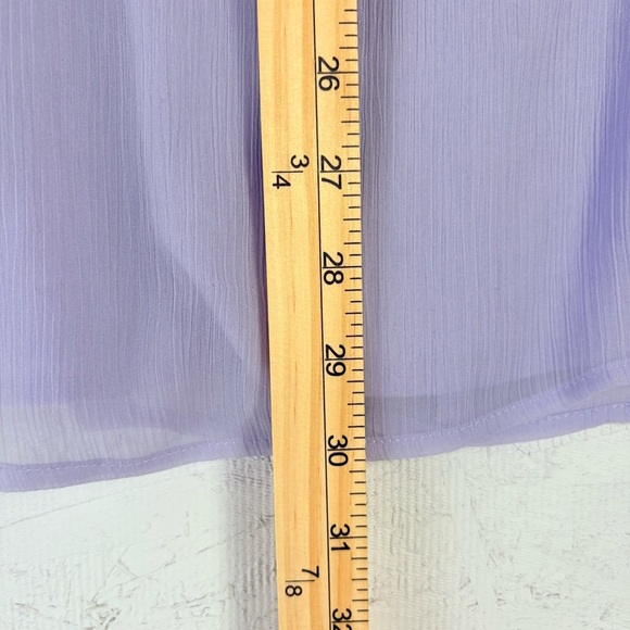 Abercrombie & Fitch Lavender Sleeveless Dress Chiffon Women’s SP Babydoll Y2K - Picture 8 of 10